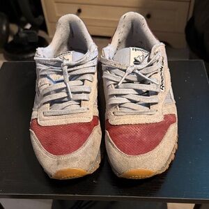 Reebok Red and Gray Athletic Shoes